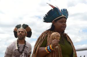 BRASIL-BRASILIA-INDIGENAS-PROTESTA