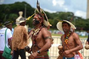 BRASIL-BRASILIA-INDIGENAS-PROTESTA