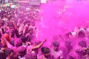 INDIA-ASSAM-GUWAHATI-FESTIVAL HOLI-CELEBRACION