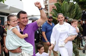 ECUADOR-SANTA ELENA-NOBOA-ELECCIONES