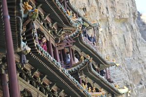 CHINA-SHANXI-DATONG-TEMPLO COLGANTE