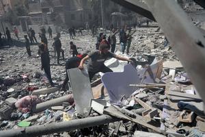 MEDIO ORIENTE-CIUDAD DE GAZA-ISRAEL-BOMBARDEO
