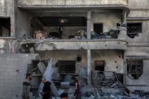 MEDIO ORIENTE-CIUDAD DE GAZA-ISRAEL-BOMBARDEO
