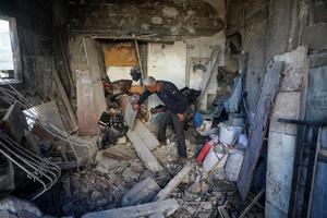 MEDIO ORIENTE-CIUDAD DE GAZA-ISRAEL-BOMBARDEO