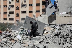 MEDIO ORIENTE-CIUDAD DE GAZA-ISRAEL-BOMBARDEO