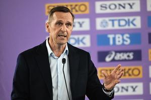 CHINA-NANJING-ATLETISMO-CAMPEONATO MUNDIAL DE ATLETISMO EN PISTA CUBIERTA-CONFERENCIA DE PRENSA