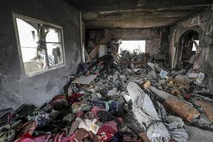 MIDEAST-GAZA-BEIT LAHIA-AIRSTRIKE
