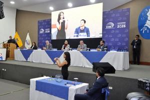 ECUADOR-QUITO-DEBATE PRESIDENCIAL