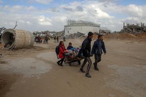 MEDIO ORIENTE-CIUDAD DE GAZA-PALESTINOS-EVACUACION