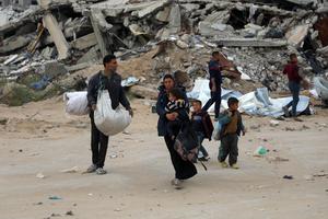 MEDIO ORIENTE-CIUDAD DE GAZA-PALESTINOS-EVACUACION