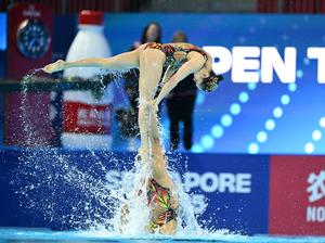 SINGAPUR-CAMPEONATO MUNDIAL DE DEPORTES ACUATICOS-NATACION ARTISTICA-EQUIPO LIBRE