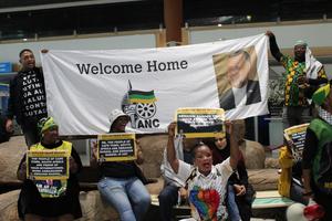 SUDAFRICA-CIUDAD DEL CABO-EMBAJADOR EXPULSADO DE EEUU-RETORNO