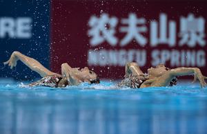 SINGAPUR-NATACION ARTISTICA-CAMPEONATO MUNDIAL DE DEPORTES ACUATICOS-DUO LIBRE FEMENINO
