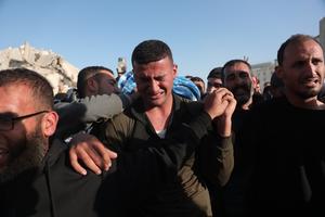 MEDIO ORIENTE-GAZA-FUNERAL-PERIODISTAS