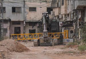 MEDIO ORIENTE-JENIN-CAMPAMENTO DE REFUGIADOS-PUERTA