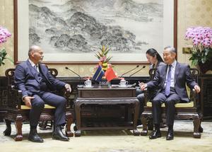 CHINA-BEIJING-WANG YI-NAURU-MINISTRO DE RELACIONES EXTERIORES-REUNION