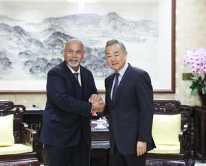 CHINA-BEIJING-WANG YI-NAURU-MINISTRO DE RELACIONES EXTERIORES-REUNION