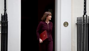 REINO UNIDO-LONDRES-MINISTRA DE HACIENDA-PREVISION DE CRECIMIENTO DEL PIB