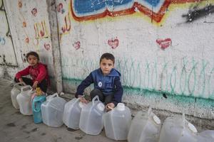 MEDIO ORIENTE-CIUDAD DE GAZA-NIÑOS DESPLAZADOS