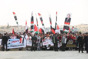 EGIPTO-SINAI DEL NORTE-PALESTINA-APOYO-MANIFESTACION