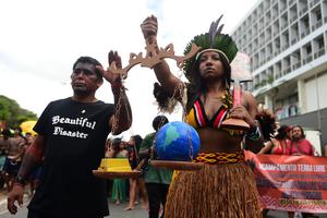 BRASIL-BRASILIA-CAMPAMENTO TIERRA LIBRE