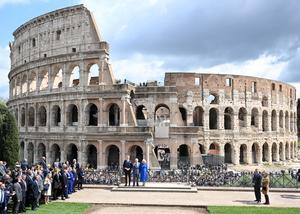 ITALIA-ROMA-REINO UNIDO-REY-REINA-VISITA