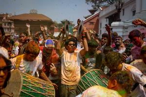 NEPAL-FESTIVAL HOLI-CELEBRACION