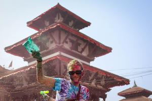 NEPAL-FESTIVAL HOLI-CELEBRACION