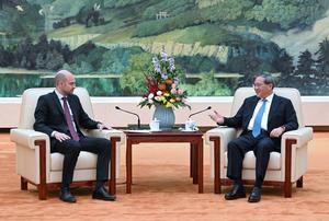 CHINA-BEIJING-LI QIANG-MINISTRO DE ASUNTOS EXTERIORES DE FRANCIA-REUNION