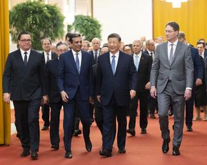 CHINA-BEIJING-XI JINPING-COMUNIDAD EMPRESARIAL INTERNACIONAL-REPRESENTANTES-REUNION