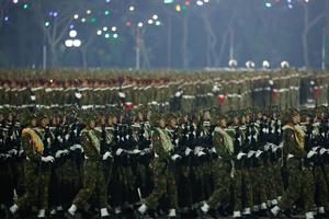 MYANMAR-NAY PYI TAW-80º DIA DE LAS FUERZAS ARMADAS
