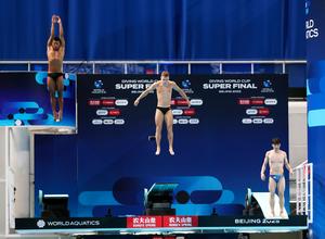 CHINA-BEIJING-CLAVADOS-COPA DEL MUNDO-SUPER FINAL-TRAMPOLIN DE 3M MASCULINO