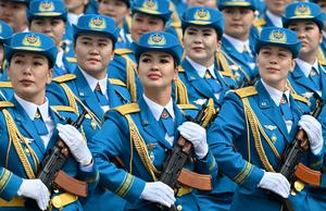 KAZAJISTAN-ASTANA-GUERRA MUNDIAL ANTIFASCISTA-DESFILE MILITAR