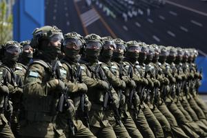 KAZAJISTAN-ASTANA-GUERRA MUNDIAL ANTIFASCISTA-DESFILE MILITAR