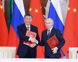 RUSIA-MOSCU-VLADIMIR PUTIN-CHINA-XI JINPING-CONVERSACIONES